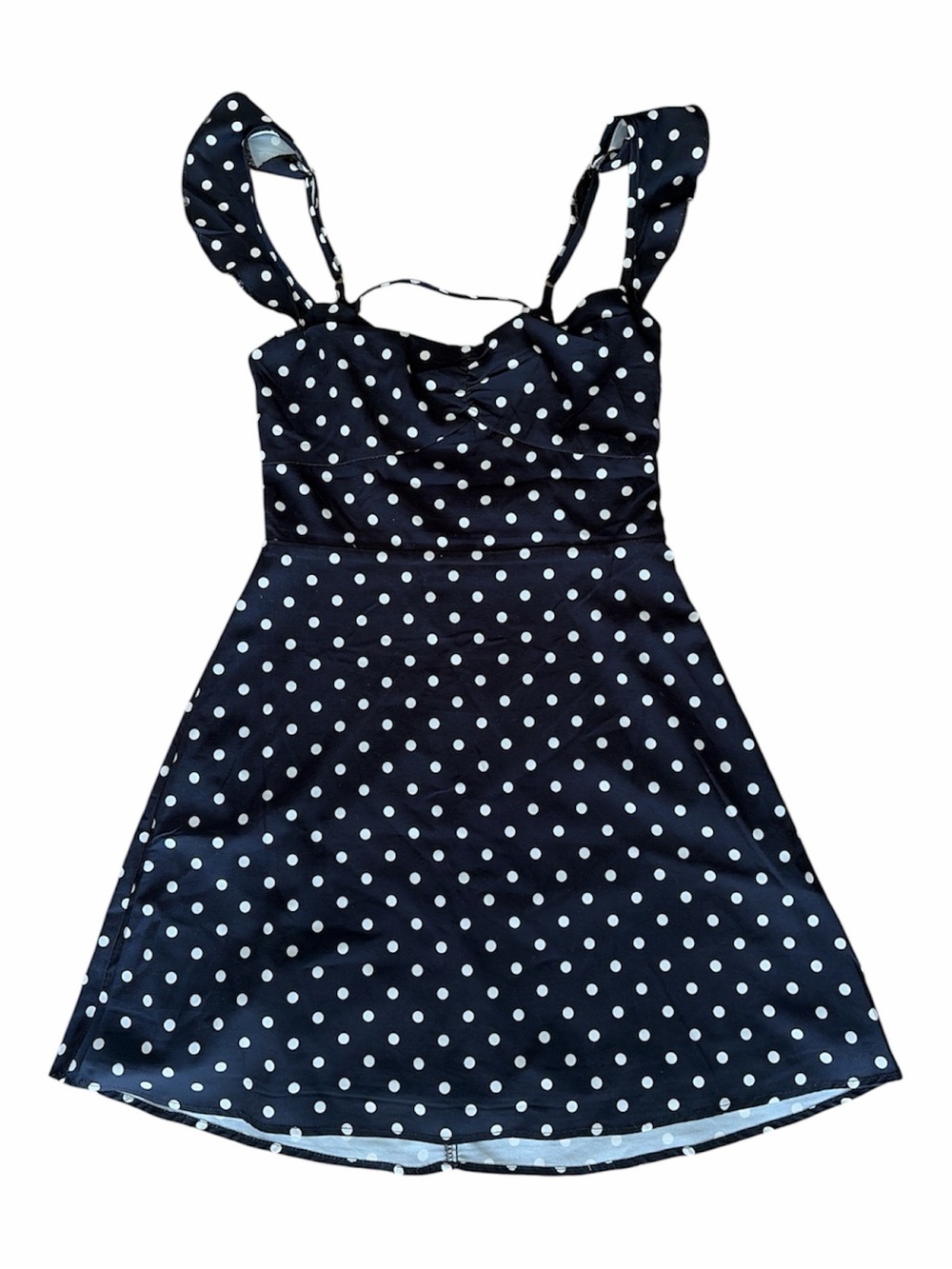 Princess Polly Black Polka Dot Landon Mini Dress